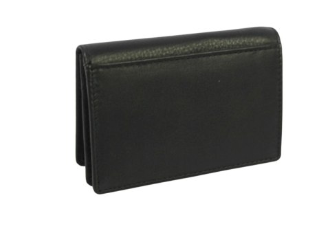 Elegancki Wizytownik Etui Na Karty/Wizytówki ALBATROSS Skóra Naturalna RFID SN 3782 CZARNY 11.5 x 7.5 x 2 [cm]