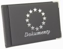 Eleganckie Etui Na Karty Dokumenty Dowód Osobisty Polska Galanteria (PL) Małe Poziome "Dokumenty" WZÓR I