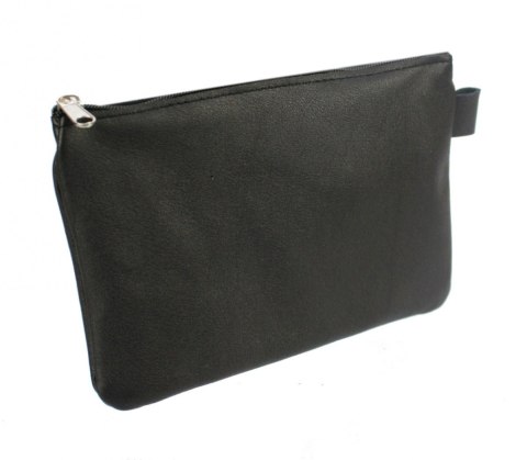 Etui Na Klucze Kluczówka Duża Jeden Zamek PolskaGalanteria.pl Skóra Naturalna CZARNY 11 x 17 [cm]