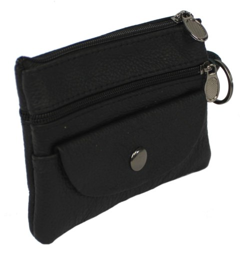 Etui Na Klucze Skórzane Polska Galanteria (PL) Skóra Naturalna Trzy Zamki Na Jeden Komplet Kluczy N159 12 x 9 x 1 [cm]