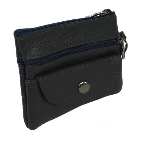 Etui Na Klucze Skórzane Polska Galanteria (PL) Skóra Naturalna Trzy Zamki Na Jeden Komplet Kluczy N159 12 x 9 x 1 [cm]