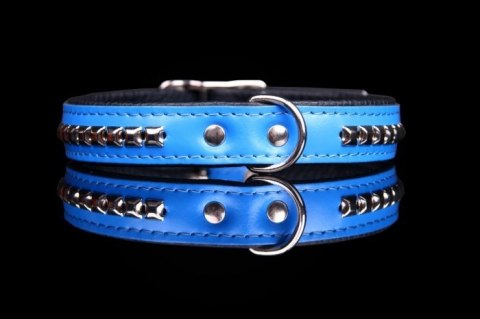 Obroża Dla Psa Ze Skóry Naturalnej Z Kostkami ZOO LESZCZ (PL) 30 mm 53-60 [cm] ZL180/1