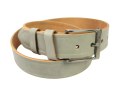 Pasek Skórzany Polska Galanteria (PL) Skóra Naturalna "Tłoczenie" 40 mm JASNY POPIELATY Klamra VINTAGE