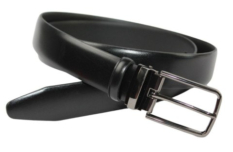 Pasek Skórzany PolskaGalanteria (PL) Skóra Licowa EXTRA 35 mm CZARNY Klamra Nowoczesna Pasek Skórzany PolskaGalanteria (PL) Skóra Licowa EXTRA 35 mm CZARNY Klamra Nowoczesna