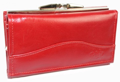 Portfel Damski Skórzany CRIS-POL (PL) Klamra Skóra Naturalna P33 15 x 9 x 2,5 [cm]