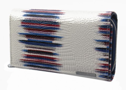 Portfel Damski Skórzany JENNIFER JONES Skóra Licowa Duży Z Suwakiem Lakierowany RFID JJ5261-2 15,5 x 10 x 4 [cm]