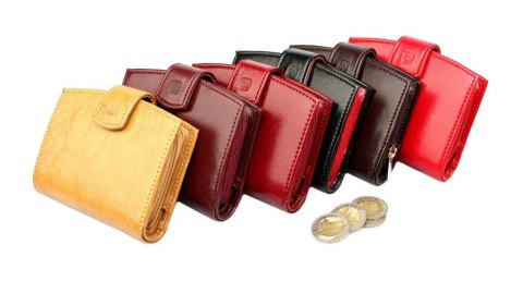 Portfel Damski WILMAR (PL) 11 cm Suwak "Bułka" Skóra Włoska WIL_P2 11 x 9 x 3 [cm]