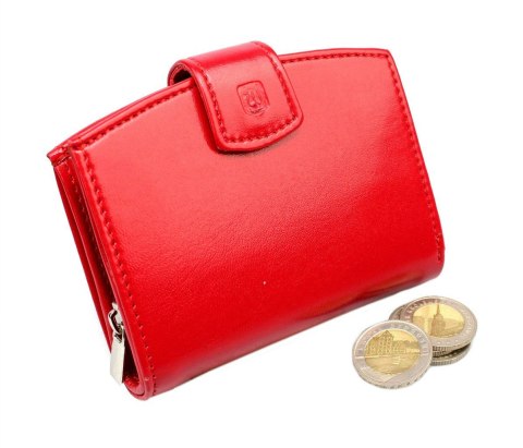 Portfel Damski WILMAR (PL) 11 cm Suwak "Bułka" Skóra Włoska WIL_P2 11 x 9 x 3 [cm]