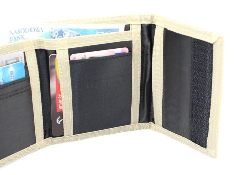 Portfel Parciany Sportowy X-TREME Materiałowy Duży Kieszonka Na Bilon Na Zewnątrz 12.5 x 10 x 2 [cm]