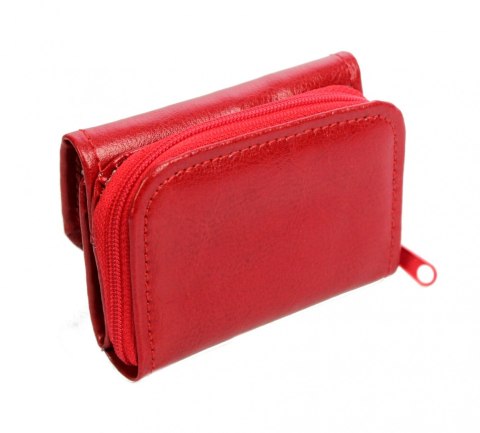 Portfel Skórzany Bułeczka Mini CRIS-POL (PL) Skóra Licowa Suwak 6,5 x 2,5 x 9 [cm]