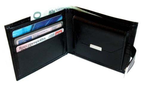 Portfel Uniwersalny HARO (PL) Poziomy Z Zapięciem Skóra Włoska Wygodny 11 x 9 [cm]