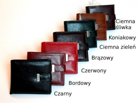 Portfel Uniwersalny HARO (PL) Poziomy Z Zapięciem Skóra Włoska Wygodny 11 x 9 [cm]