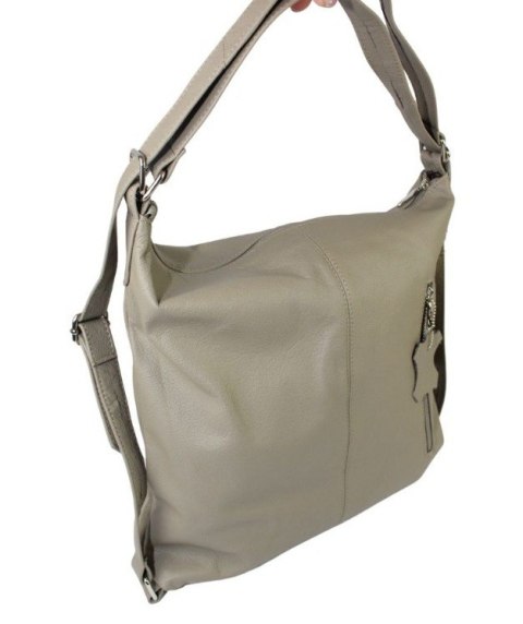 Praktyczny Plecak Skórzany Torebka 2 w 1 MAGRE (PL) AMELIA Skóra Naturalna Licowa KAWA Z MLEKIEM Praktyczny Plecak Skórzany Torebka 2 w 1 MAGRE (PL) AMELIA Skóra Naturalna Licowa KAWA Z MLEKIEM