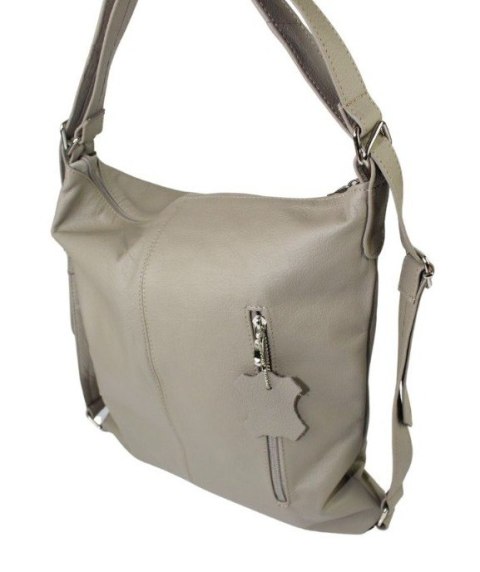 Praktyczny Plecak Skórzany Torebka 2 w 1 MAGRE (PL) AMELIA Skóra Naturalna Licowa KAWA Z MLEKIEM Praktyczny Plecak Skórzany Torebka 2 w 1 MAGRE (PL) AMELIA Skóra Naturalna Licowa KAWA Z MLEKIEM