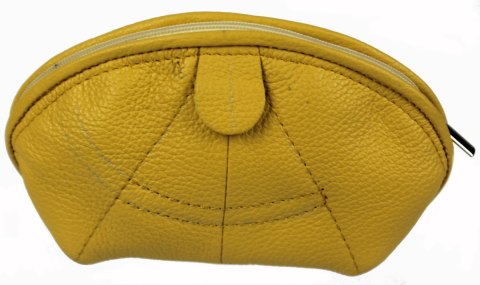 Skórzana Kosmetyczka Półokrągła ELKOR (PL) Mała KM52 17 x 10 x 5 [cm]