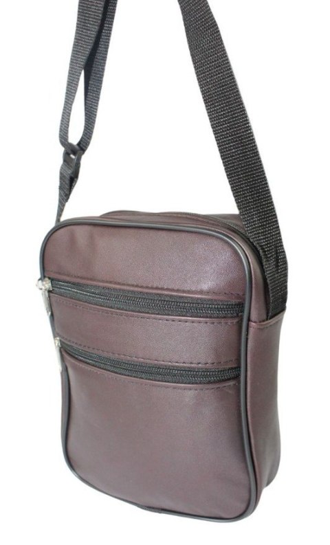 Skórzana Torba Męska JAKUB Skóra Naturalna Antoszczyk (PL) CZEKOLADOWY 21 x 17 x 5 [cm]