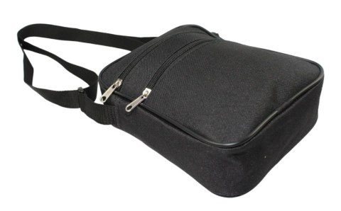 Torba Męska Średnia Pionowa Materiał Czarna Antoszczyk (PL) 21 x 17 x 5 [cm]