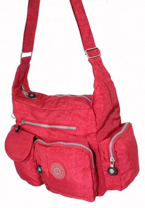 Stylowa Pozioma Torba Średnia Na Ramię Bag Street NR 2219 CZERWONY Stylowa Pozioma Torba Średnia Na Ramię Bag Street NR 2219 CZERWONY