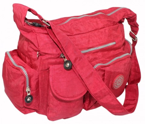 Stylowa Pozioma Torba Średnia Na Ramię Bag Street NR 2219 CZERWONY Stylowa Pozioma Torba Średnia Na Ramię Bag Street NR 2219 CZERWONY