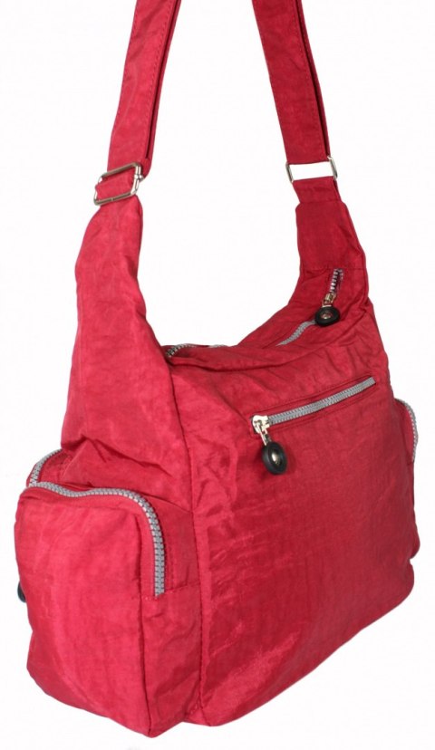 Stylowa Pozioma Torba Średnia Na Ramię Bag Street NR 2219 CZERWONY Stylowa Pozioma Torba Średnia Na Ramię Bag Street NR 2219 CZERWONY