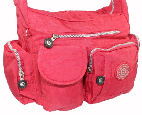 Stylowa Pozioma Torba Średnia Na Ramię Bag Street NR 2219 CZERWONY Stylowa Pozioma Torba Średnia Na Ramię Bag Street NR 2219 CZERWONY