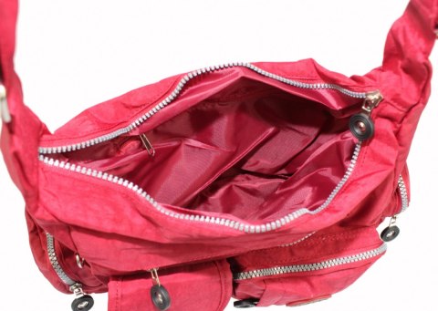 Stylowa Pozioma Torba Średnia Na Ramię Bag Street NR 2219 CZERWONY Stylowa Pozioma Torba Średnia Na Ramię Bag Street NR 2219 CZERWONY