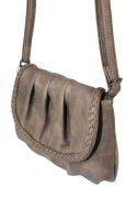 Torebka Ze Skóry Naturalnej Cielęcej Bag Street 3257-2 Listonoszka CZEKOLADOWA 24 x 17 x 7 [cm]