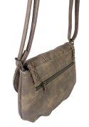 Torebka Ze Skóry Naturalnej Cielęcej Bag Street 3257-2 Listonoszka CZEKOLADOWA 24 x 17 x 7 [cm]