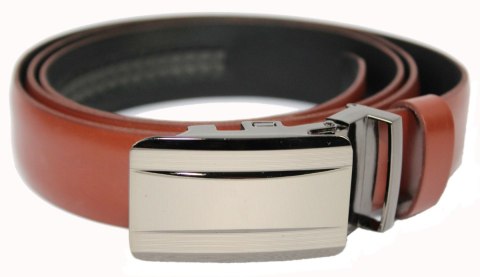 Wizytowy Pasek Skórzany 30 mm COMPLEX (PL) Pełna Klamra AUTOMAT/ZĄBEK Garnitur BRĄZOWY Zaokrąglony AZ30/KAZ79 Wizytowy Pasek Skórzany 30 mm COMPLEX (PL) Pełna Klamra AUTOMAT/ZĄBEK Garnitur BRĄZOWY Zaokrąglony AZ30/KAZ79