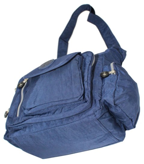 Stylowa Pozioma Torba Średnia Na Ramię Bag Street NR 2218 GRANATOWY Stylowa Pozioma Torba Średnia Na Ramię Bag Street NR 2218 GRANATOWY
