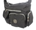 Stylowa Pozioma Torba Średnia Na Ramię Bag Street NR 2219 CZARNY