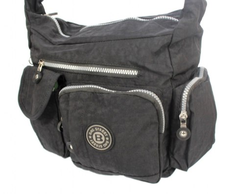 Stylowa Pozioma Torba Średnia Na Ramię Bag Street NR 2219 CZARNY Stylowa Pozioma Torba Średnia Na Ramię Bag Street NR 2219 CZARNY
