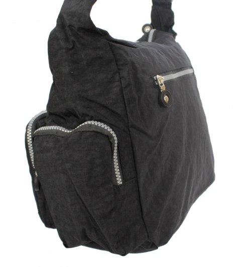 Stylowa Pozioma Torba Średnia Na Ramię Bag Street NR 2219 CZARNY Stylowa Pozioma Torba Średnia Na Ramię Bag Street NR 2219 CZARNY
