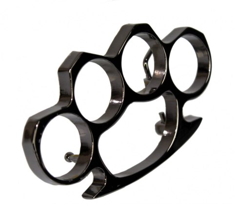 Klamra Do Paska Sprzączka Pełna Blaszka Z Bolczykiem 40 mm Metalowa Solidna KBOL40/54 " KASTET CZARNY"