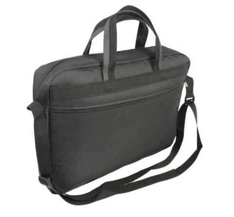 Materiałowa Pozioma Torba Męska Antoszczyk (PL) CZARNA 39 x 28 x 7 [cm]