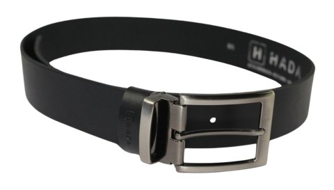 Pasek Skórzany Męski HADA (PL) Gładki Klamra Nowoczesna 40 mm Skóra Naturalna CZARNY LICÓWKA Pasek Skórzany Męski HADA (PL) Gładki Klamra Nowoczesna 40 mm Skóra Naturalna CZARNY LICÓWKA