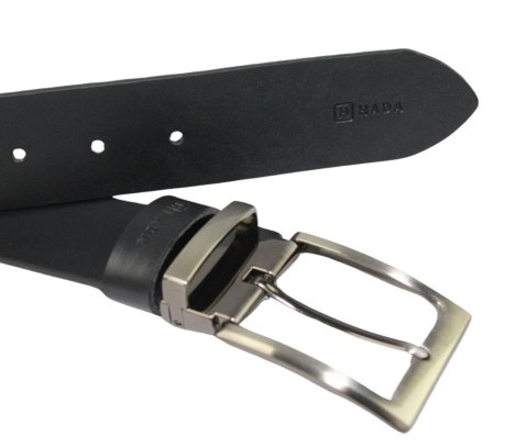 Pasek Skórzany Męski HADA (PL) Gładki Klamra Nowoczesna 40 mm Skóra Naturalna CZARNY LICÓWKA Pasek Skórzany Męski HADA (PL) Gładki Klamra Nowoczesna 40 mm Skóra Naturalna CZARNY LICÓWKA