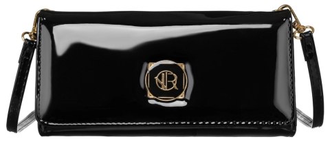 Portfel Damski Rovicky (PL) Skóra Włoska Poziomy z Funkcją Torebki R-MW-01-6083 CZARNY 21 x 11 x 4 [cm]