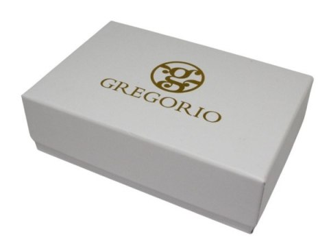 Portfel Damski Skóra Naturalna GREGORIO Z Suwakiem Piórnik RFID HL116 CZARNY 16 x 9,5 x 3 [cm]