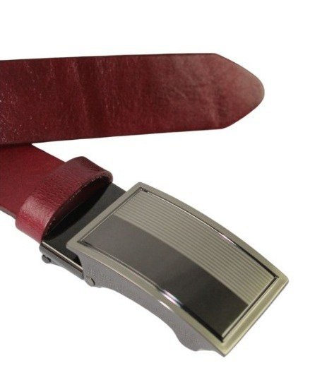 Wizytowy Pasek Skórzany 35 mm PAS-MAX (PL) Pełna Klamra AUTOMAT/SAMOZACISK Garnitur CZEREŚNIOWY K61 ASZ35/KASZ68 Wizytowy Pasek Skórzany 35 mm PAS-MAX (PL) Pełna Klamra AUTOMAT/SAMOZACISK Garnitur CZEREŚNIOWY K61 ASZ35/KASZ68