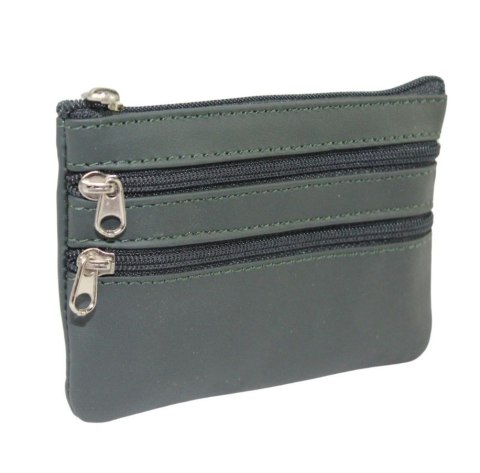 Etui Na Klucze Skórzane Polska Galanteria (PL) Skóra Naturalna Trzy Zamki Na Jeden Komplet Kluczy K001 12 x 8,5 x 1 [cm]