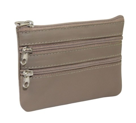 Etui Na Klucze Skórzane Polska Galanteria (PL) Skóra Naturalna Trzy Zamki Na Jeden Komplet Kluczy K001 12 x 8,5 x 1 [cm]