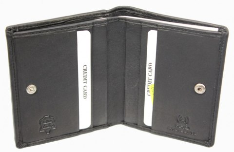 Portfel ALBATROSS (PL) Skóra Naturalna Licowa Mały Pionowy KOMIN PIEKIEŁKO RFID SN A3822 L 9 x 10 x 1,5 [cm]