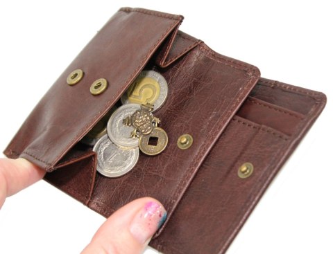 Portfelik Uniwersalny Mała Sakieweczka Skórzana Peterson MARS Skóra Naturalna RFID RD-GC02 MORSKI 10 x 7 x 2 [cm]