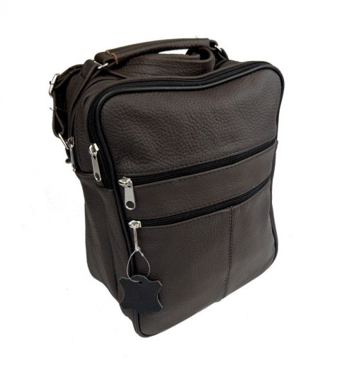 Torba męska skórzana MAGRE (PL) Pionowa DeLux Dwukomorowa Kuba 20 x 28 x 12 [cm]