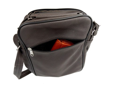 Torba męska skórzana MAGRE (PL) Pionowa DeLux Dwukomorowa Kuba 20 x 28 x 12 [cm]