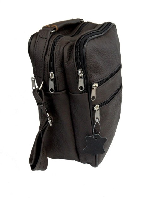 Torba męska skórzana MAGRE (PL) Pionowa DeLux Dwukomorowa Kuba 20 x 28 x 12 [cm]