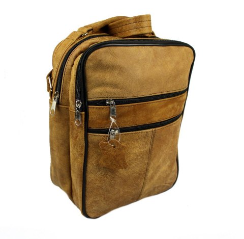 Torba męska skórzana MAGRE (PL) Pionowa DeLux Dwukomorowa Kuba 20 x 28 x 12 [cm]