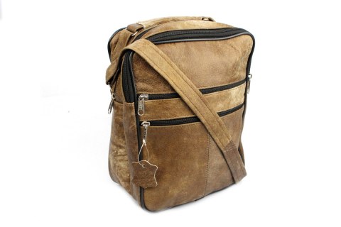 Torba męska skórzana MAGRE (PL) Pionowa DeLux Dwukomorowa Kuba 20 x 28 x 12 [cm]