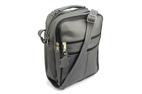 Torba męska skórzana MAGRE (PL) Pionowa DeLux Dwukomorowa Kuba 20 x 28 x 12 [cm]